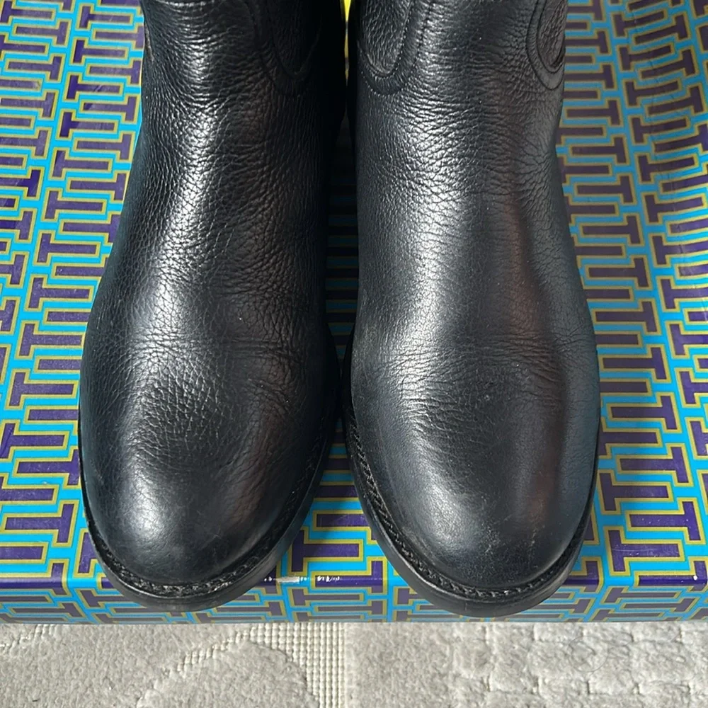 Tory Burch Kiernan 35MM Riding Boot Leather Size 8 - Picture 4 of 10